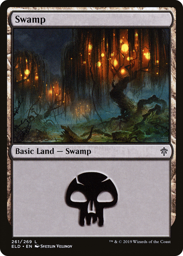 Swamp (261) (ELD-261) - Throne of Eldraine Foil
