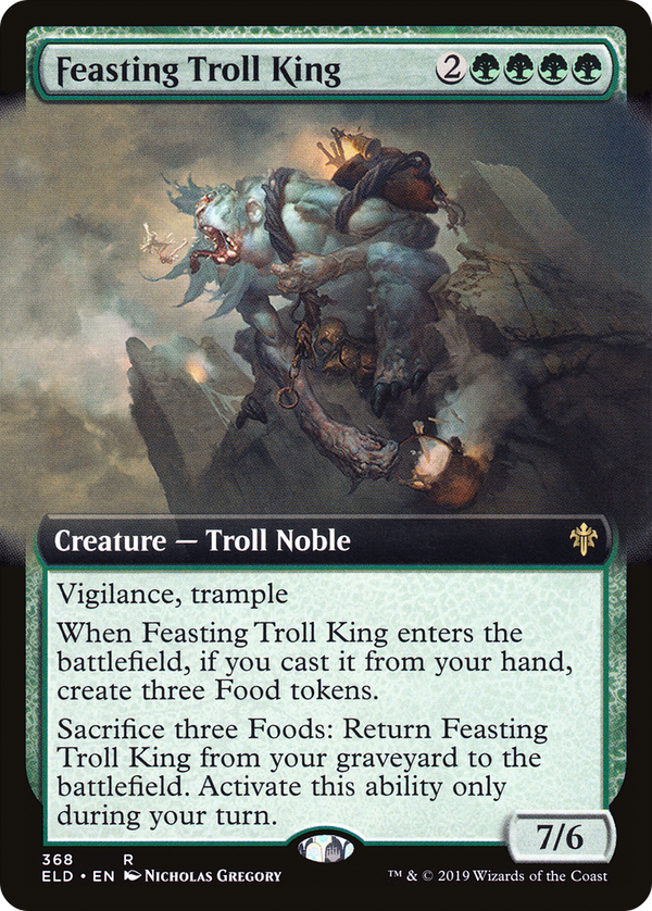 Feasting Troll King (Extended Art) (ELD-368) - Throne of Eldraine: (Extended Art)