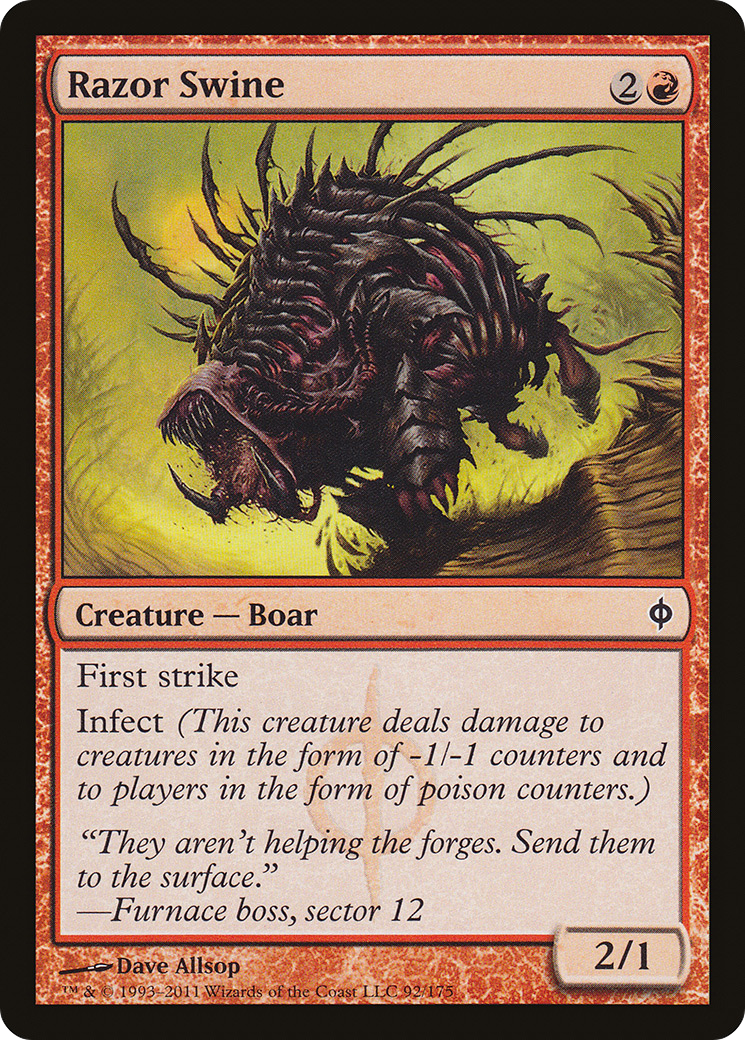 Razor Swine (NPH-092) - New Phyrexia Foil