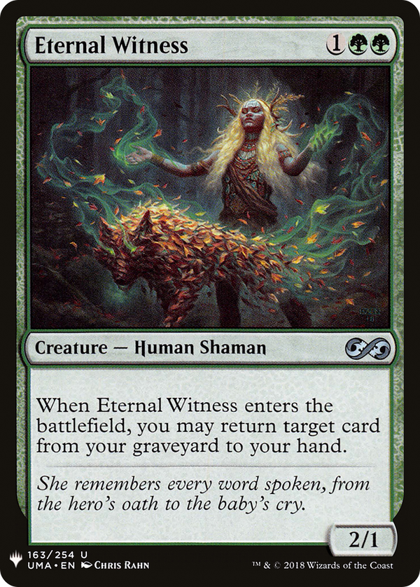 Eternal Witness (UMA) (LIST-163) - The List
