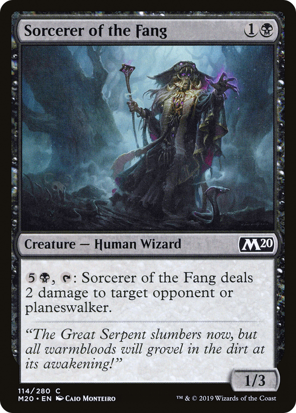 Sorcerer of the Fang (M20-114) - Core Set 2020 Foil