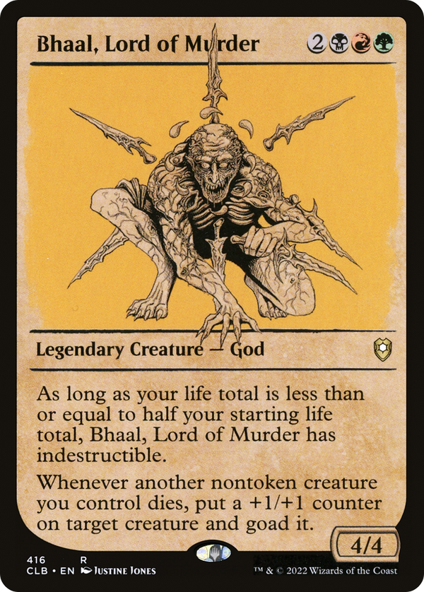Bhaal, Lord of Murder (Showcase) (CLB-416) - Commander Legends: Battle for Baldur's Gate: (Showcase)