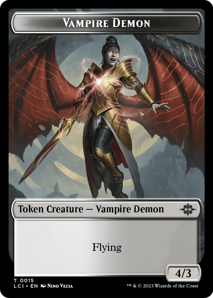 Vampire Demon (TLCI-015) - The Lost Caverns of Ixalan Tokens Foil