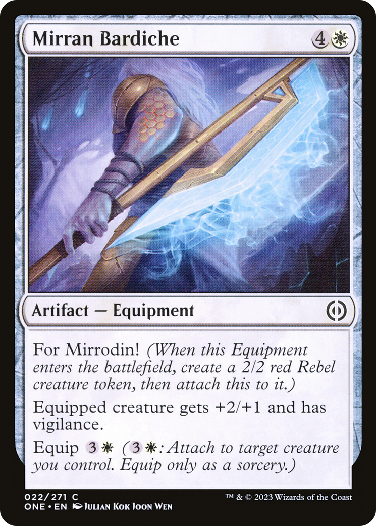Mirran Bardiche (ONE-022) - Phyrexia: All Will Be One