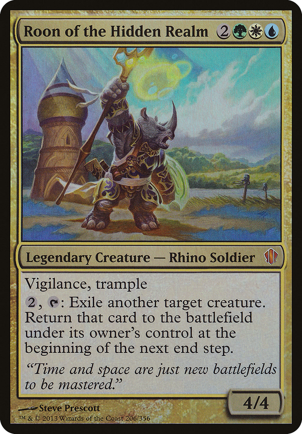 Roon of the Hidden Realm (Commander 2013) (OVER-206) - Commander 2013 Oversized Foil