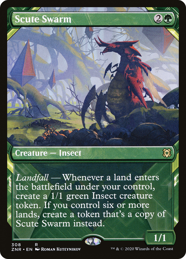 Scute Swarm (Showcase) (ZNR-308) - Zendikar Rising: (Showcase)