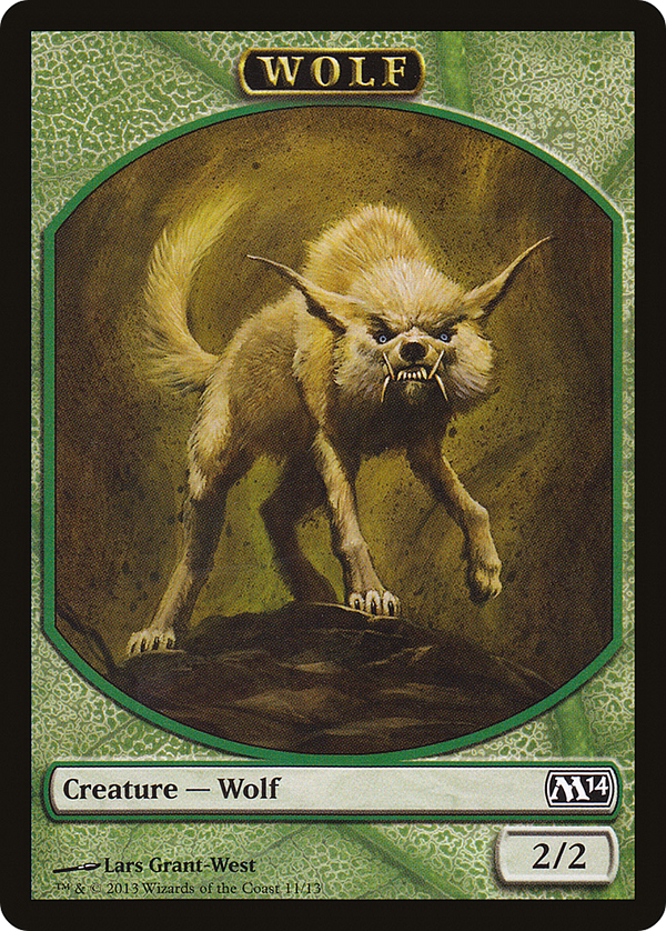 Wolf Token (M14-011) - Magic 2014 Tokens