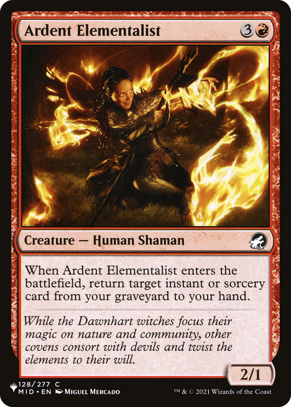 Ardent Elementalist (LIST-128/277) - The List