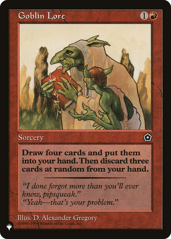 Goblin Lore (LIST-) - The List