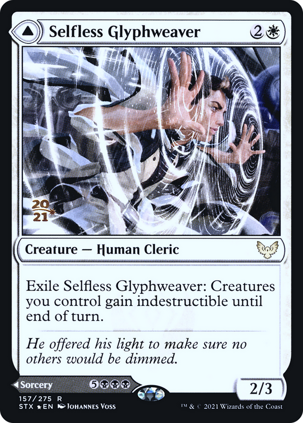 Selfless Glyphweaver (PRE-157) - Strixhaven: School of Mages Promos Foil