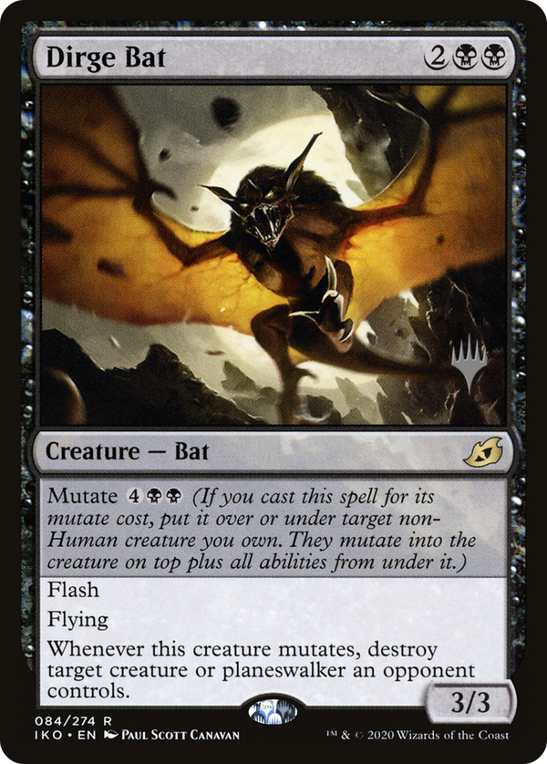 Dirge Bat (PPIKO-084) - Ikoria: Lair of Behemoths Promos Foil