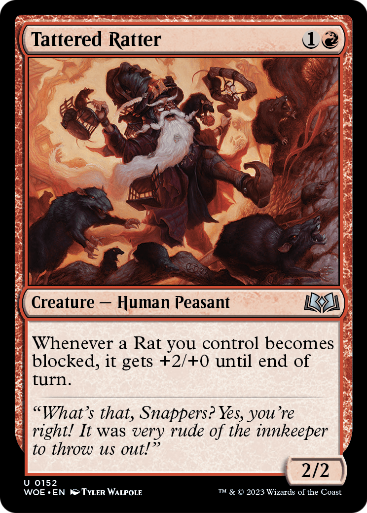 Tattered Ratter (WOE-152) - Wilds of Eldraine Foil