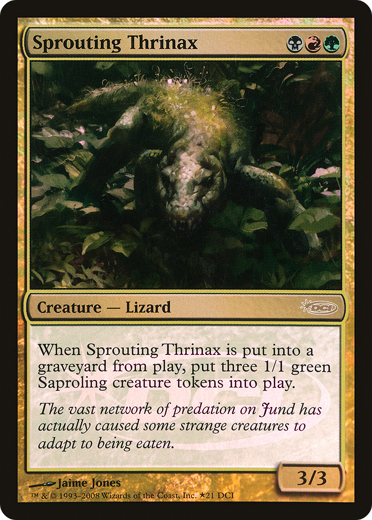 Sprouting Thrinax (WPN-021) - DCI Promos Foil