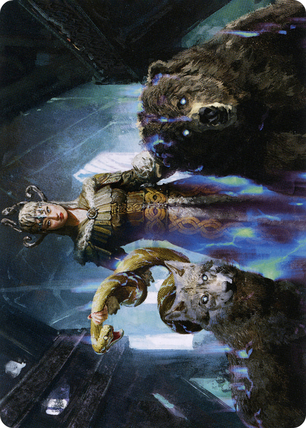 Kolvori, God of Kinship // Kolvori, God of Kinship (ASKHM-048) - Art Series: Kaldheim (Borderless) Foil