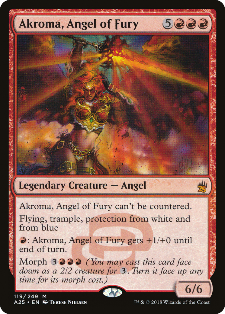Akroma, Angel of Fury (A25-119) - Masters 25 Foil