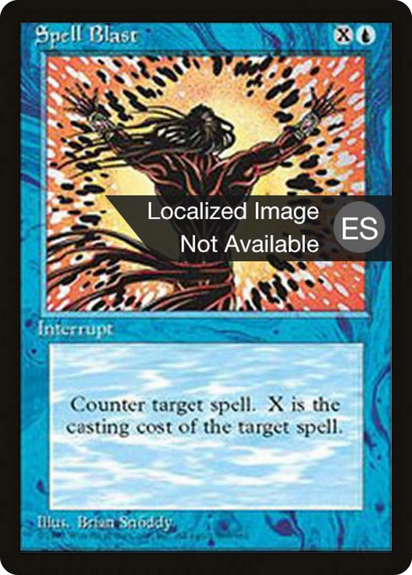 Spell Blast (4BB-) - Fourth Edition Foreign Black Border