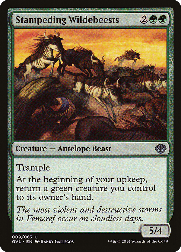 Stampeding Wildebeests (DD3-) - Duel Decks Anthology: Garruk vs. Liliana