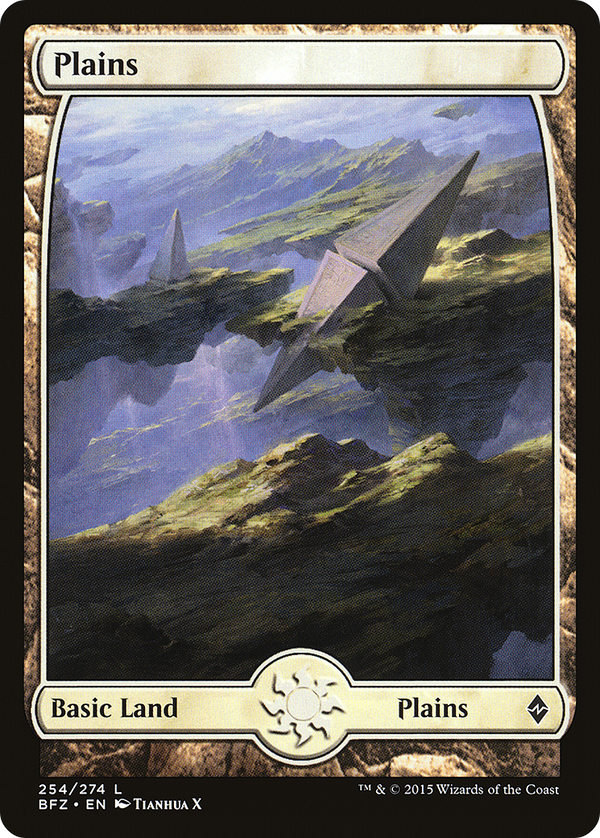 Plains (254) - Full Art (BFZ-254) - Battle for Zendikar
