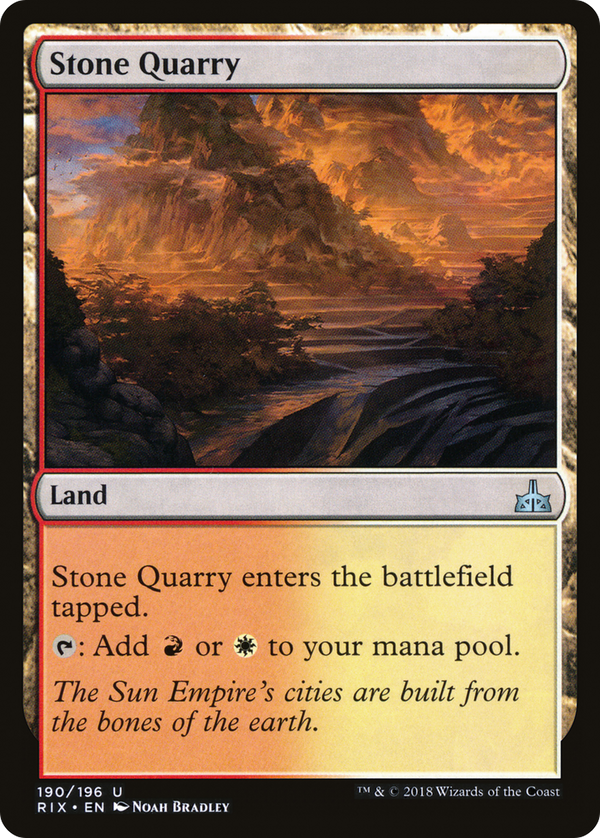 Stone Quarry (RIX-190) - Rivals of Ixalan Foil