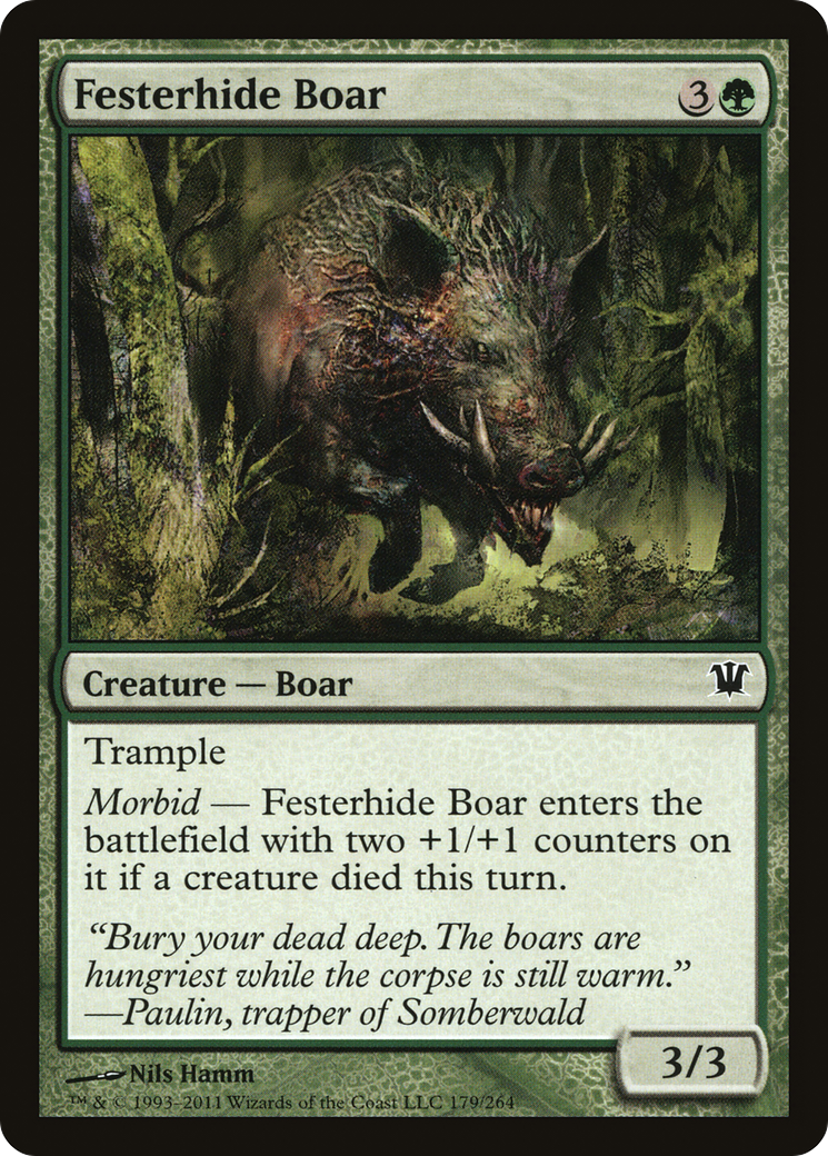 Festerhide Boar (ISD-179) - Innistrad Foil
