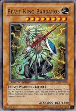 Beast King Barbaros (JUMP-EN032) - Shonen Jump Magazine Promos Limited