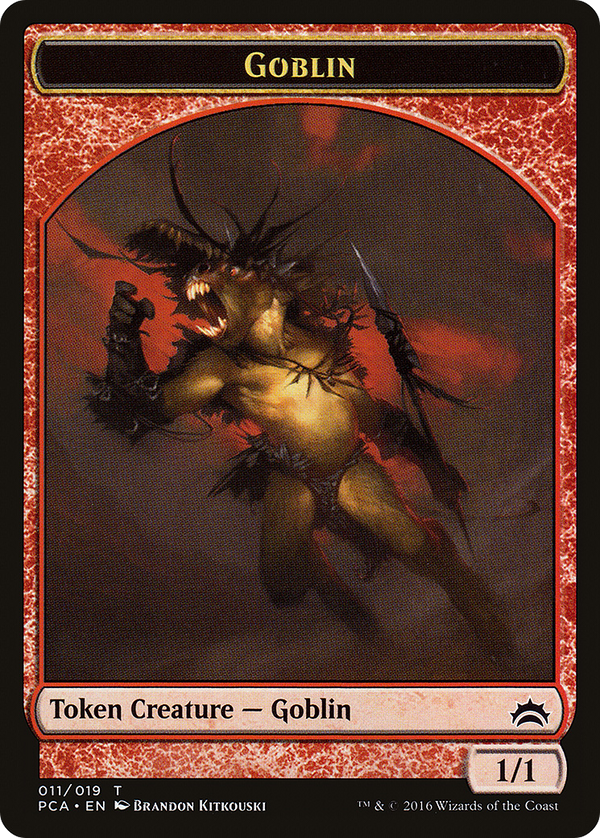 Goblin // Boar Double-sided Token (PCA-11 // 14) - Planechase Anthology Tokens