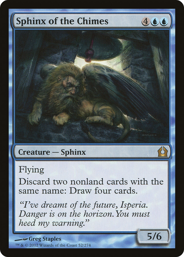 Sphinx of the Chimes (RTR-052) - Return to Ravnica Foil