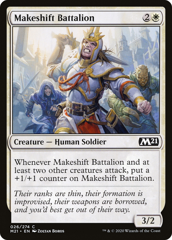 Makeshift Battalion (M21-026) - Core Set 2021 Foil