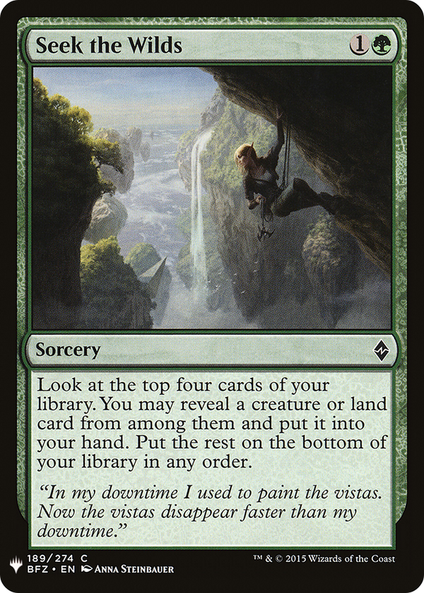 Seek the Wilds (LIST-189) - The List