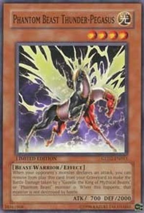 Phantom Beast Thunder-Pegasus (GLD2-EN013) - Gold Series 2009 Limited