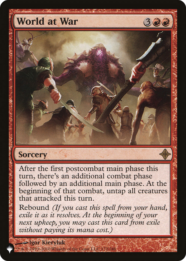 World at War (LIST-172/248) - The List