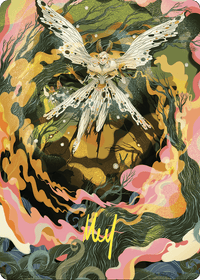 Greater Auramancy // Greater Auramancy (AWOE-061) - Wilds of Eldraine Art Series (Borderless) Foil