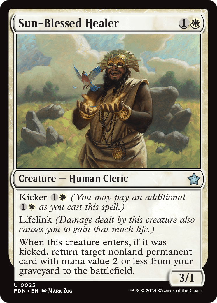 Sun-Blessed Healer (FDN-025) - Foundations Foil