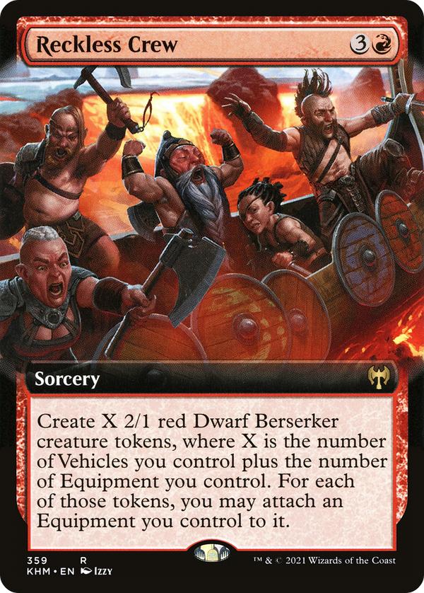 Reckless Crew (Extended Art) (KHM-359) - Kaldheim: (Extended Art)