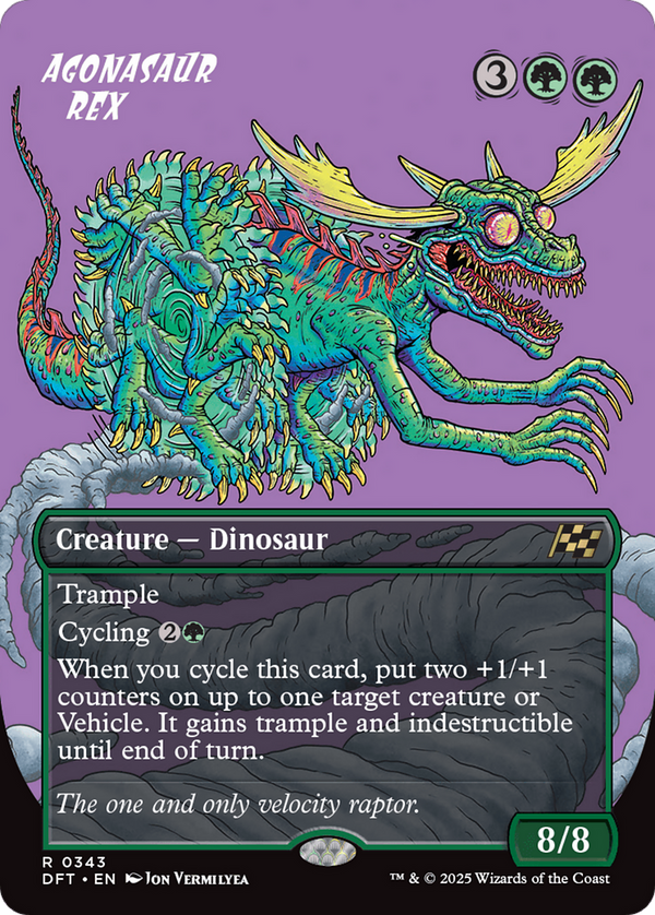 Agonasaur Rex (Borderless) (DFT-343) - Aetherdrift Foil