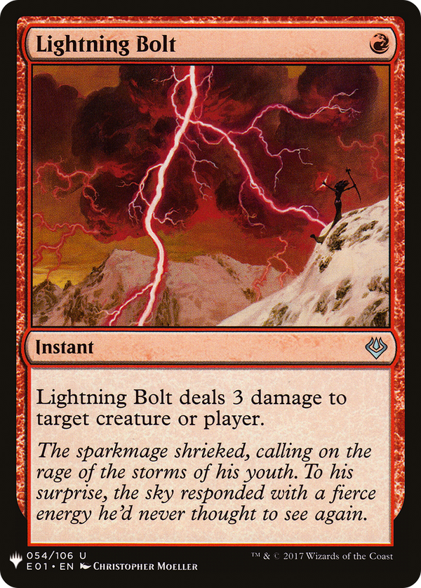 Lightning Bolt (E01) (LIST-054) - The List