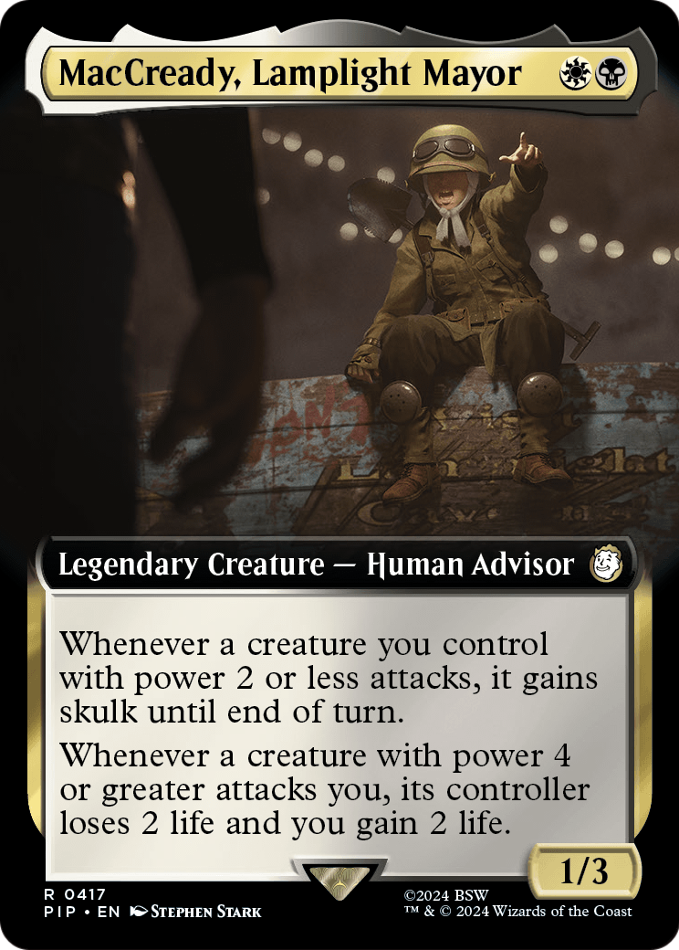 MacCready, Lamplight Mayor (Extended Art) (PIP-417) - Fallout: (Extended Art) Foil