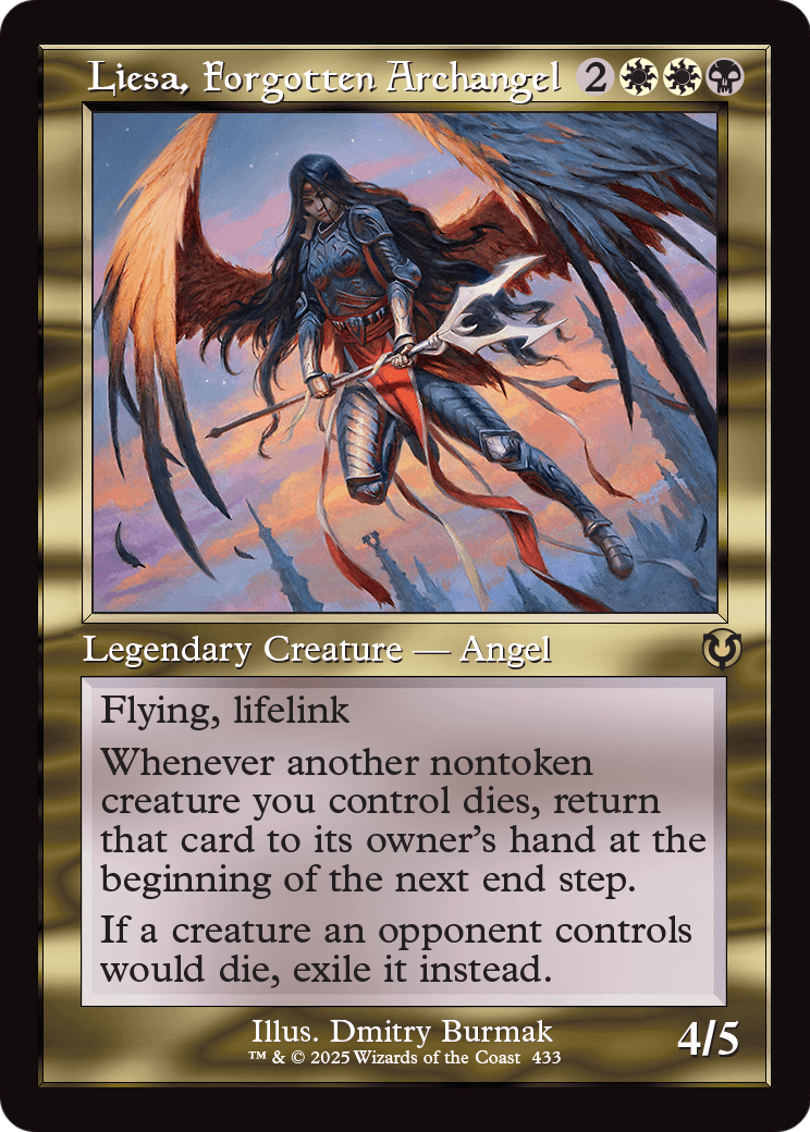 Liesa, Forgotten Archangel (Retro Frame) (INR-433) - Innistrad Remastered Foil