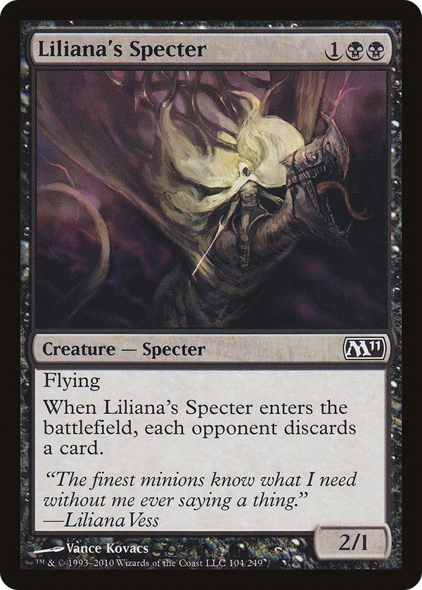Liliana's Specter (M11-104) - Magic 2011 Foil