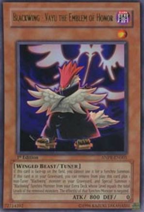 Blackwing - Vayu the Emblem of Honor (ANPR-EN005) - Ancient Prophecy Unlimited