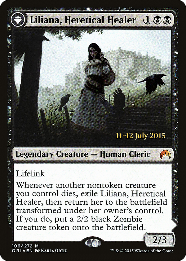 Liliana, Heretical Healer (PRE-106) - Magic Origins Promos: (originpwdfc) Foil
