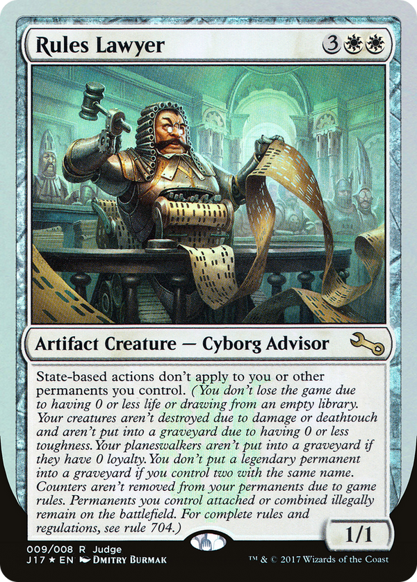 Rules Lawyer (JDG-009) - Judge Gift Cards 2017 Foil
