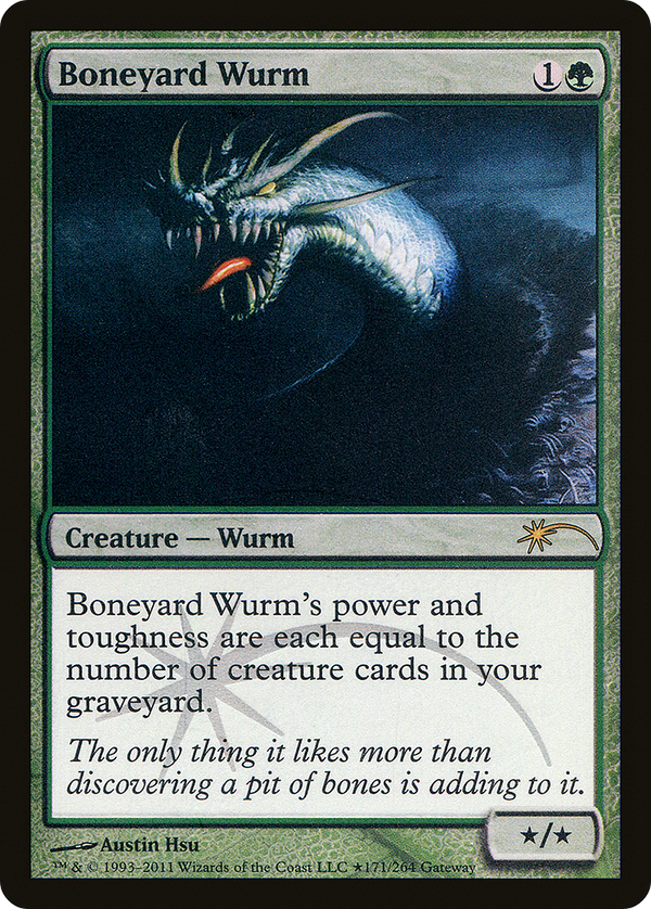 Boneyard Wurm (WPN-084) - Wizards Play Network 2011 Foil
