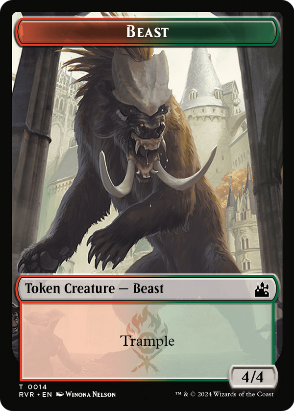 Beast (TRVR-014) - Ravnica Remastered Tokens Foil