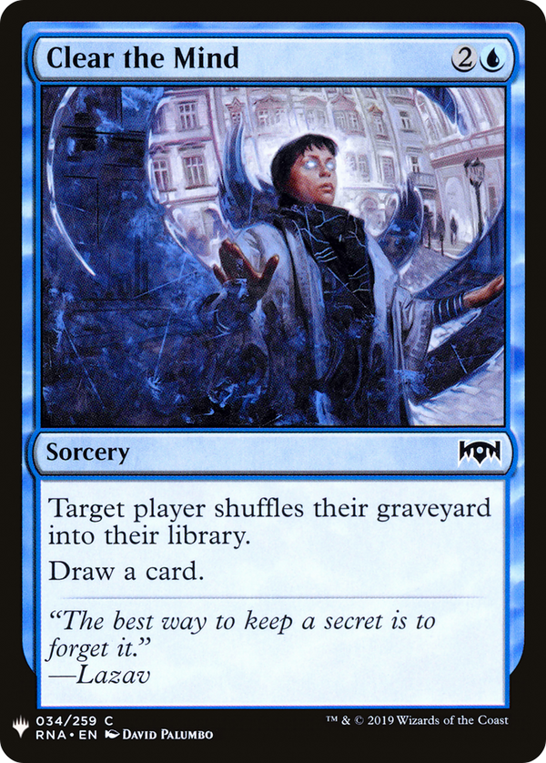 Clear the Mind (LIST-034) - The List