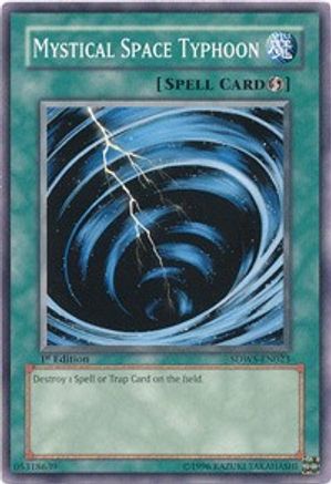 Mystical Space Typhoon (SDWS-EN023) - Structure Deck: Warriors' Strike 1st Edition