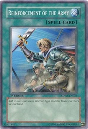 Reinforcement of the Army (SDWS-EN025) - Structure Deck: Warriors' Strike 1st Edition