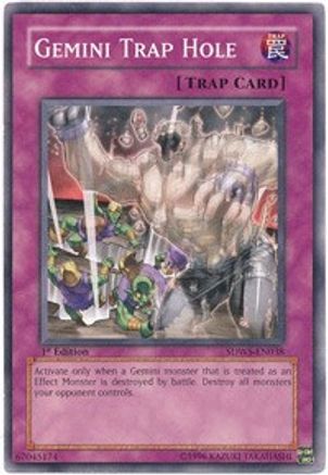 Gemini Trap Hole (SDWS-EN038) - Structure Deck: Warriors' Strike 1st Edition