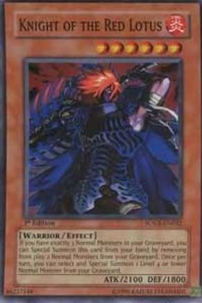 Knight of the Red Lotus (SOVR-EN032) - Stardust Overdrive 1st Edition