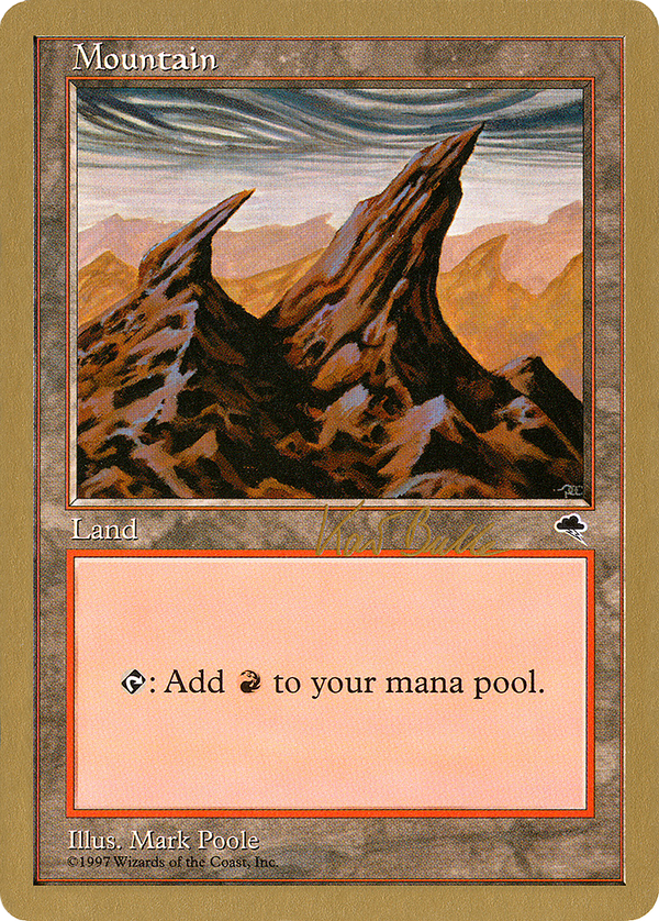 Mountain (Right) - 1999 Kai Budde (TMP) (WCD-) - World Championship Decks 1999